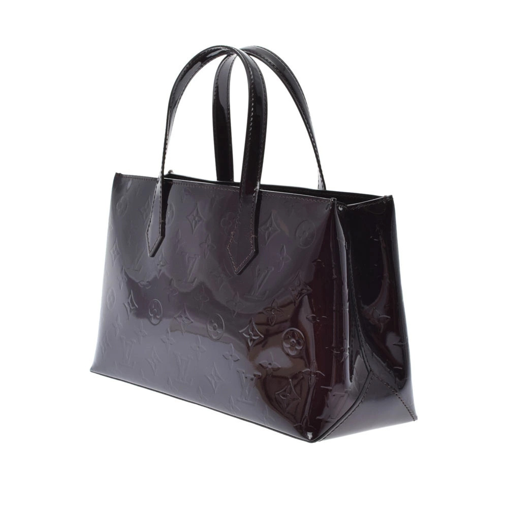 Louis Vuitton Vernis Alamante Monogram Wilshire Handbag Brown